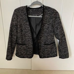 Banana Republic Tweed Blazer with Frayed Trim